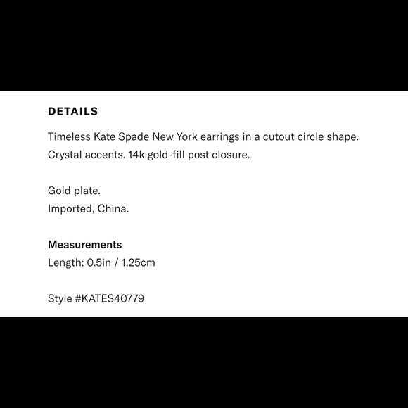 New Kate Spade Platform Chain Stud Earrings - Picture 2 of 4